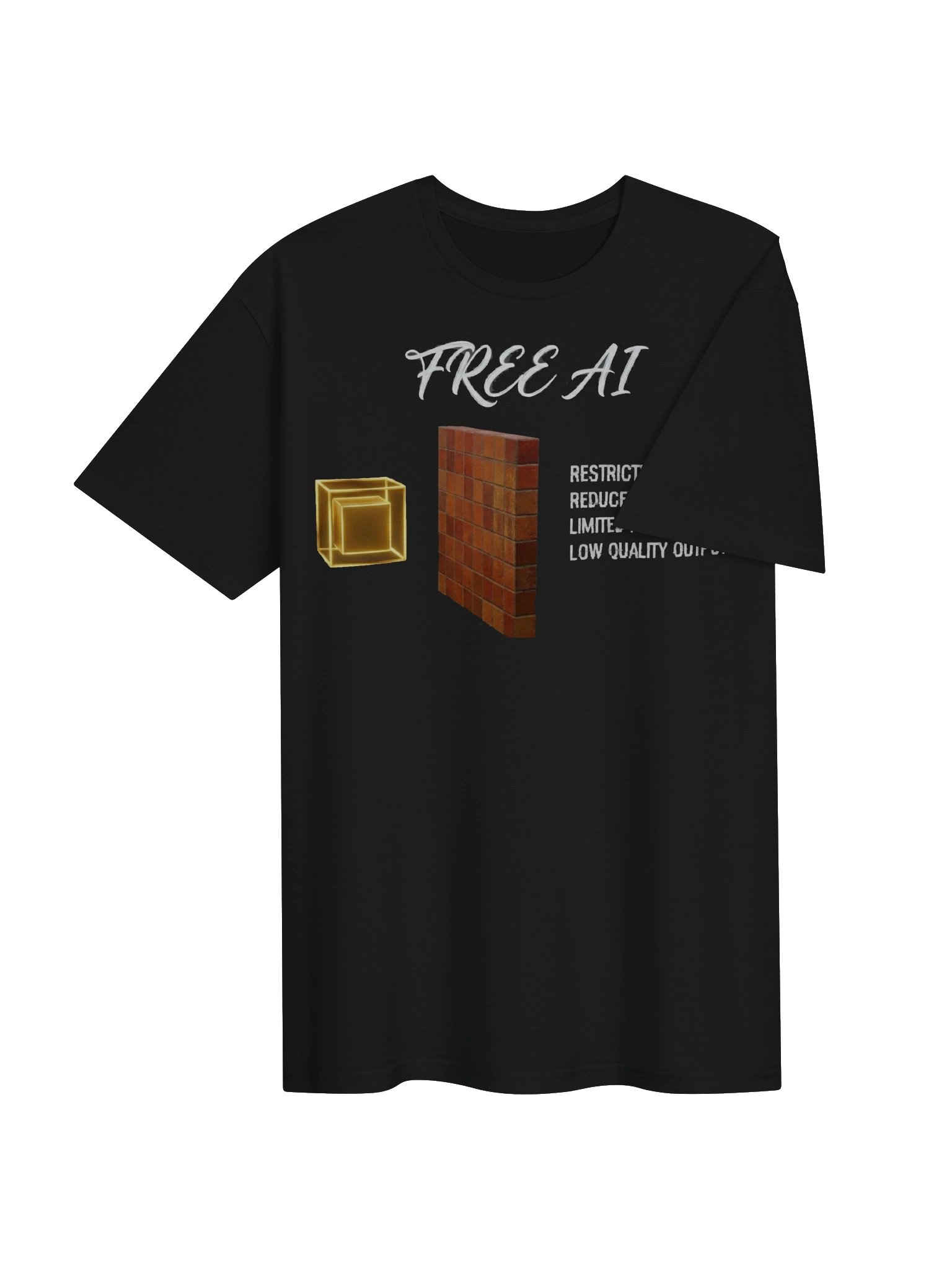 FREE AI | Restricted Intelligence System Meme T-Shirt product image (60)