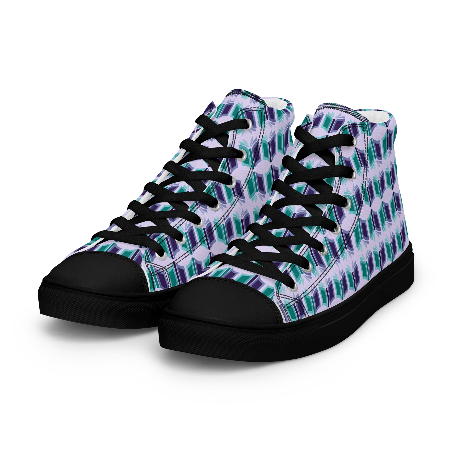 Women's Purple High Top Canvas Shoes + One-Time Contribution product image (6)