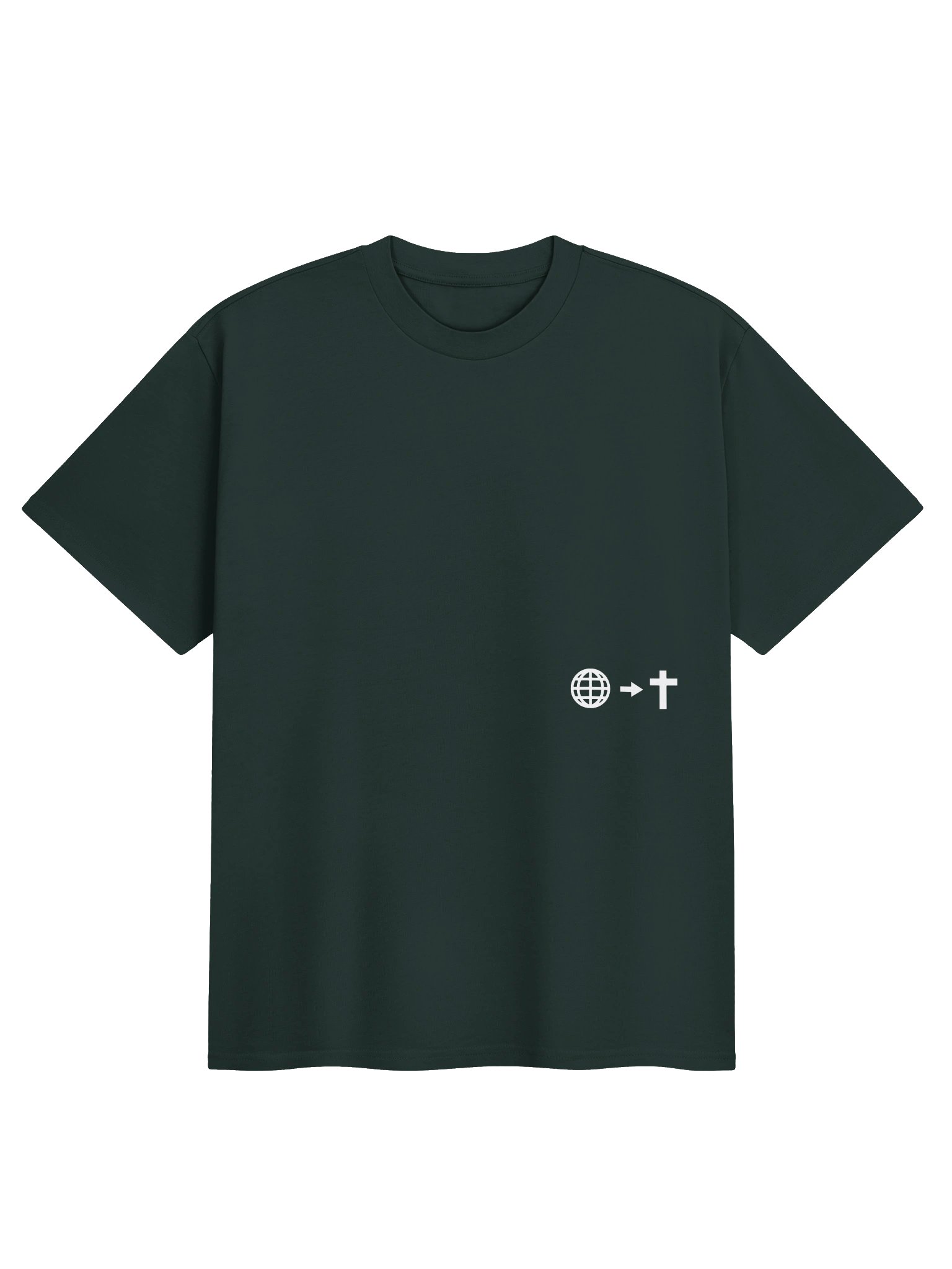 forgiven tee - pine product image (1)