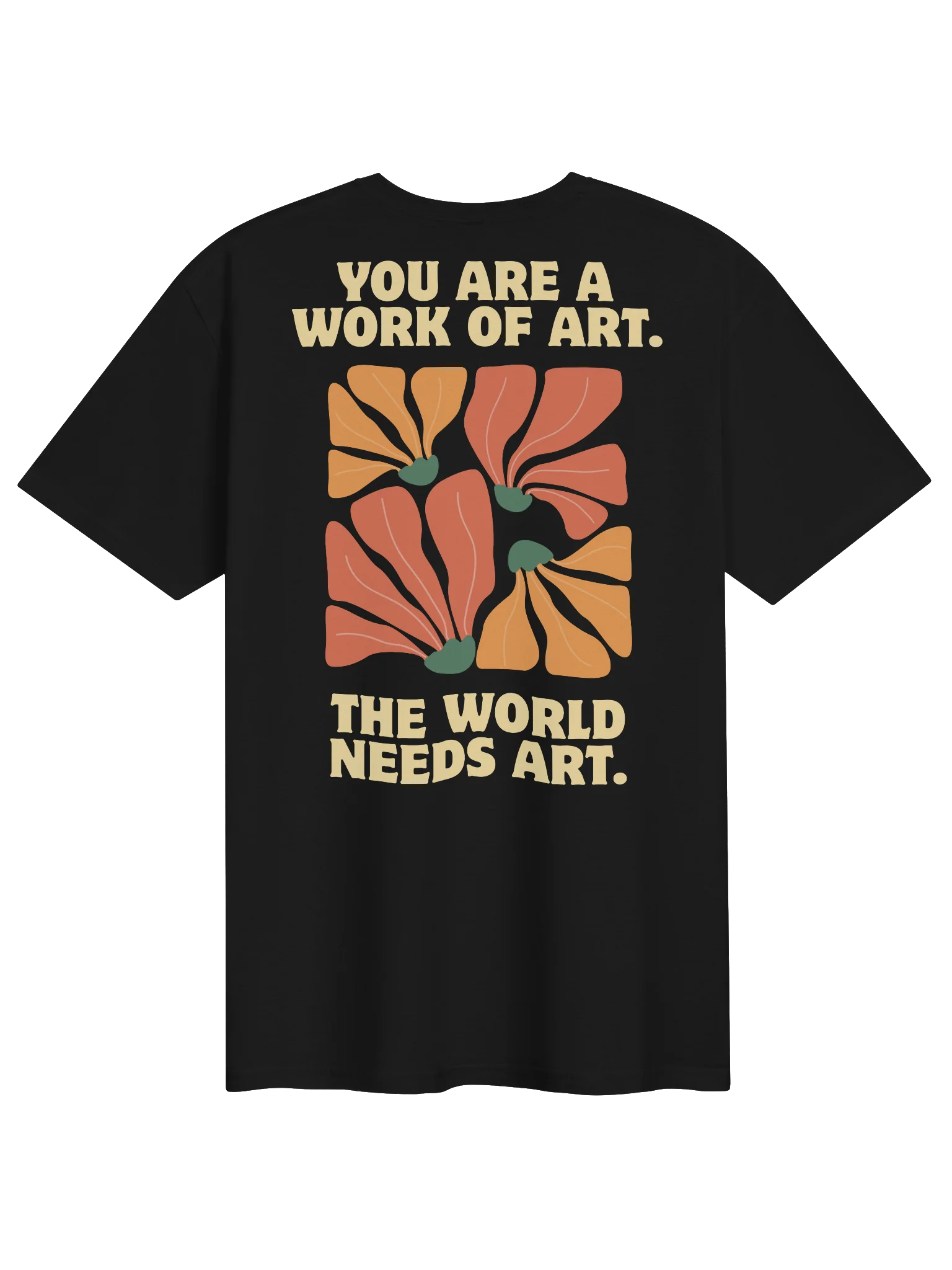 You Are a Work of Art Shirt | Inspirational Floral T-Shirt | Positive Affirmation Shirt | Self Love Gift | Artist Gift product image (82)