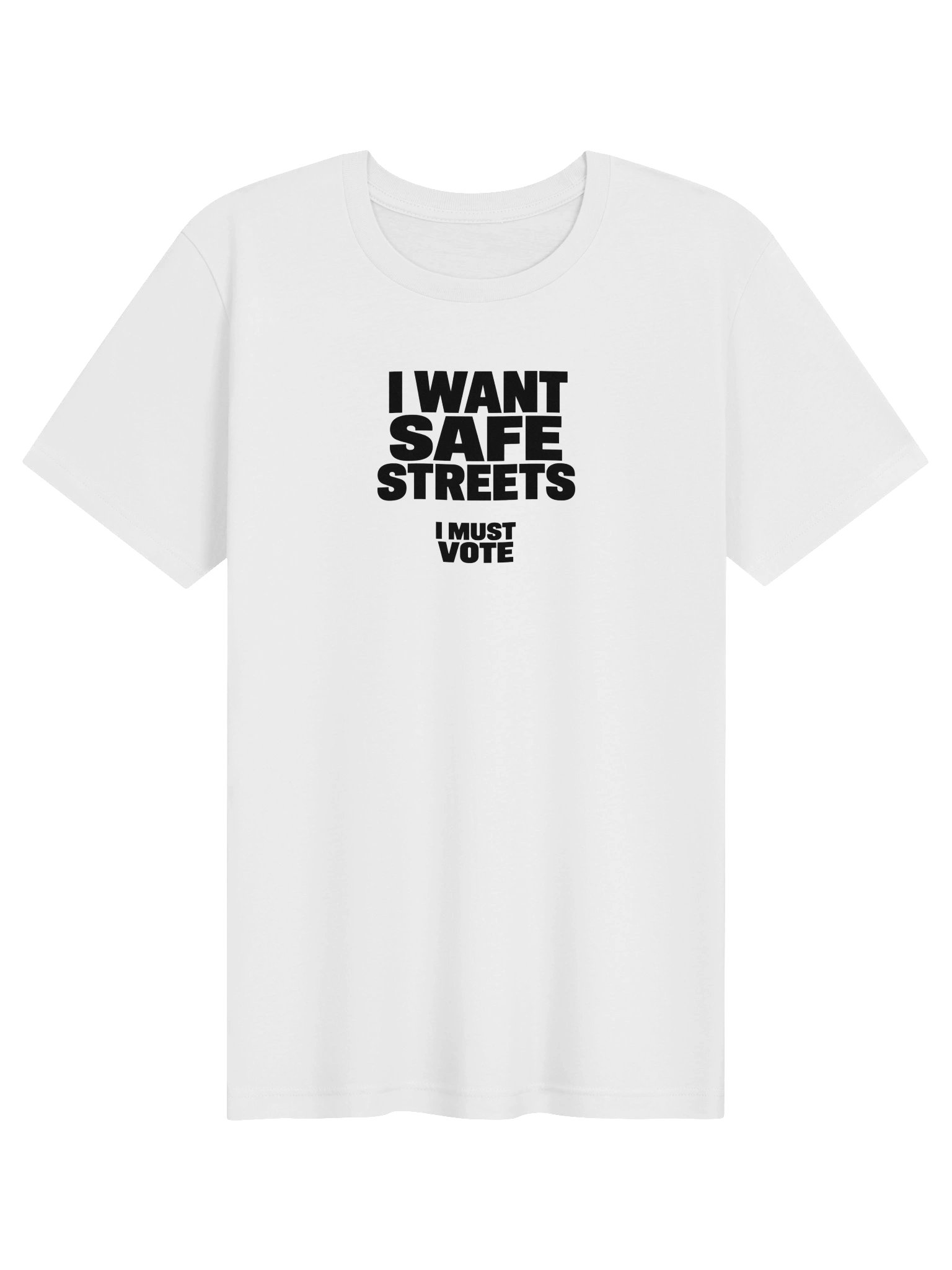 I Want Safe Streets Tee - White product image (1)