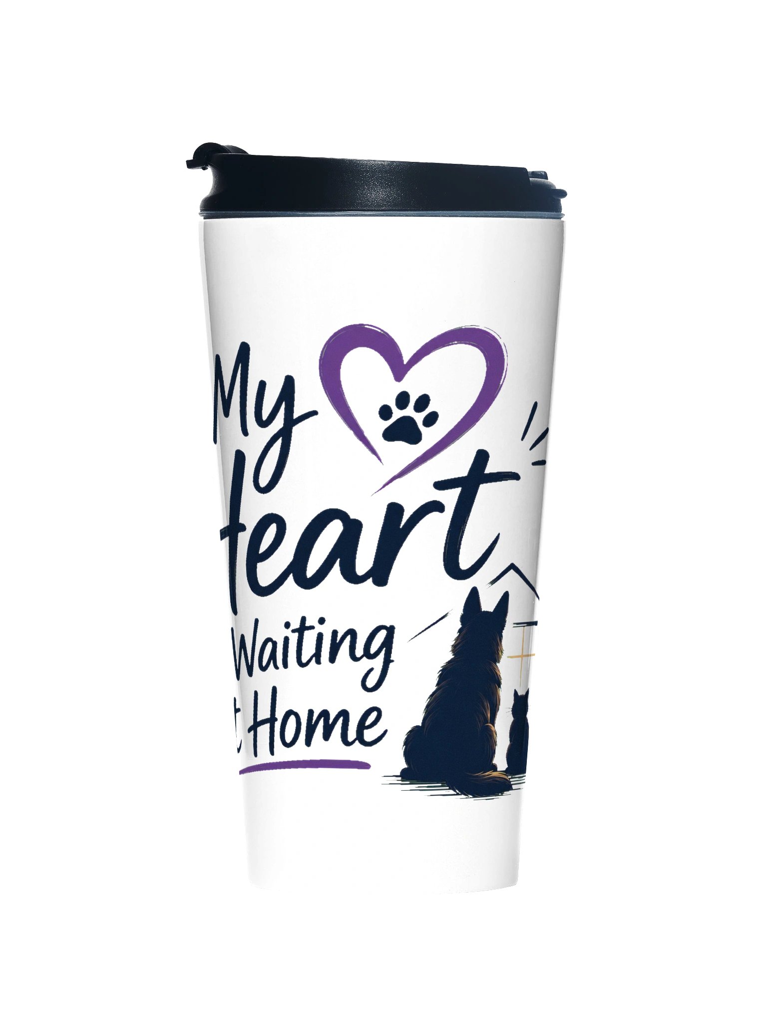 MyEcho – My Heart Is Waiting at Home Travel Mug product image (1)