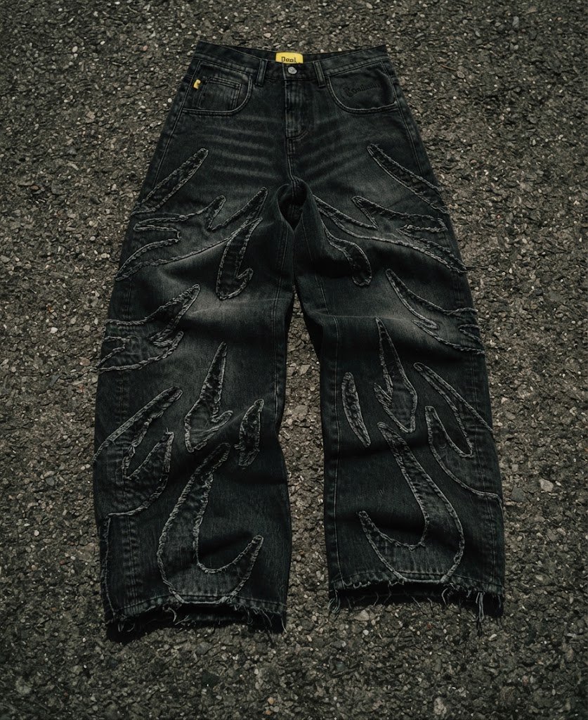 Obsidian Flame Appliqué Denim product image (3)