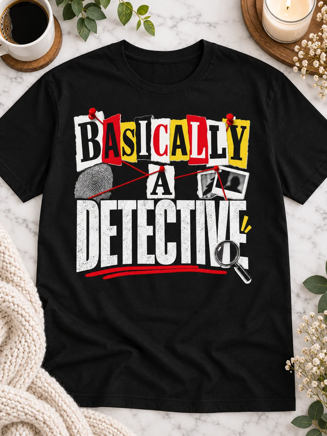Basically a Detective True Crime T-Shirt product image (1)