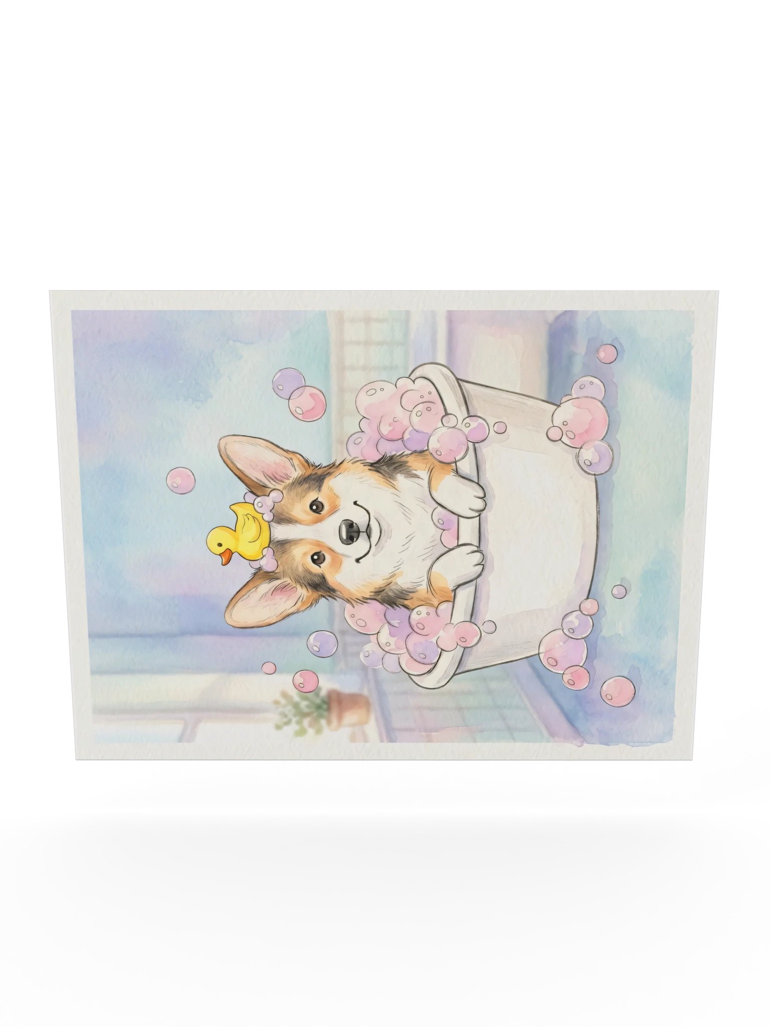 Bubble Bath Corgi Poster product image (24)