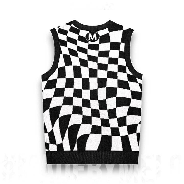 Warped & Checked Out - Knit Sweater Vest | #MadeByMELO product image (2)