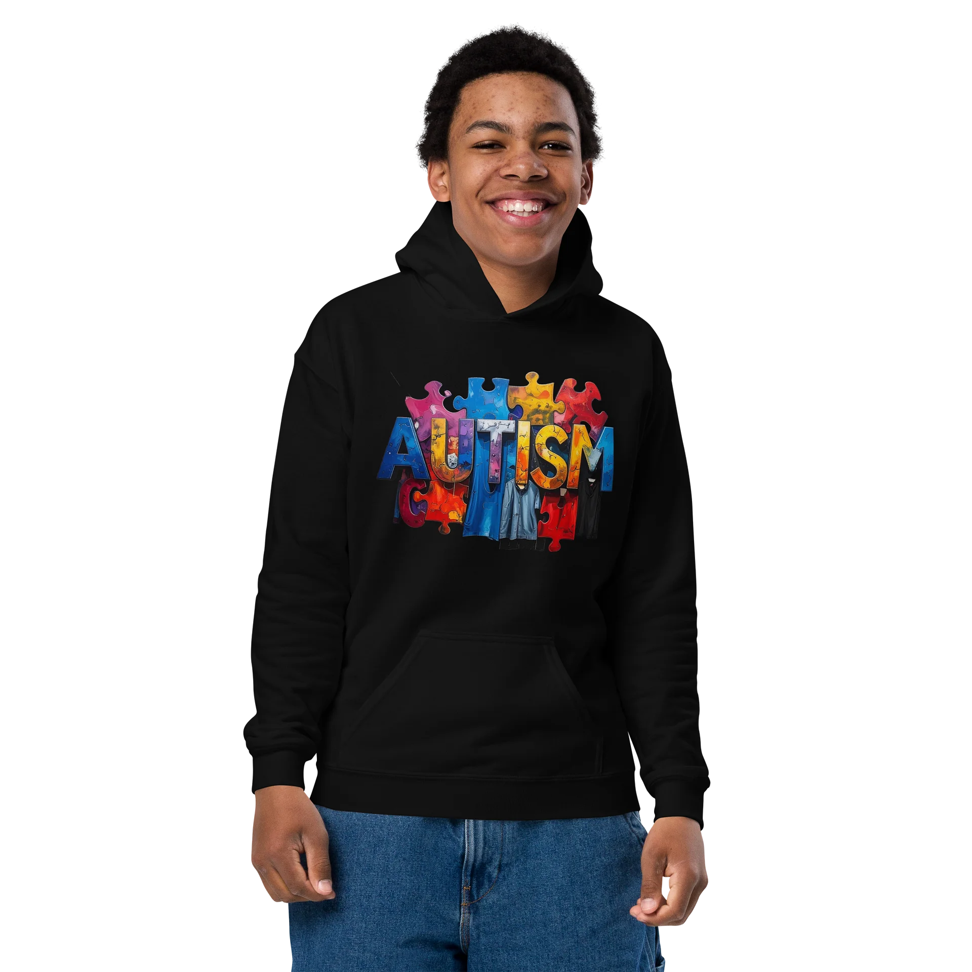 Autism youth hoodie product image (7)