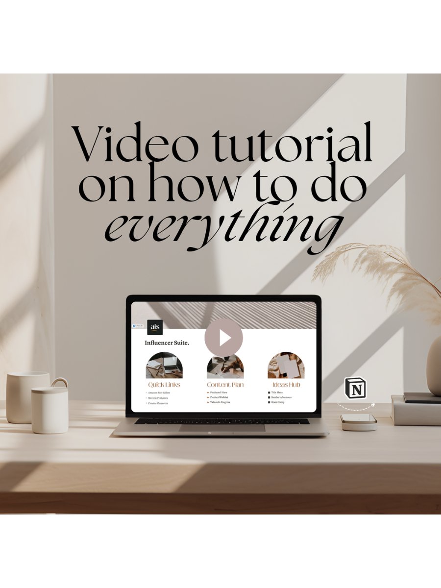 Amazon Influencer Notion Template product image (7)