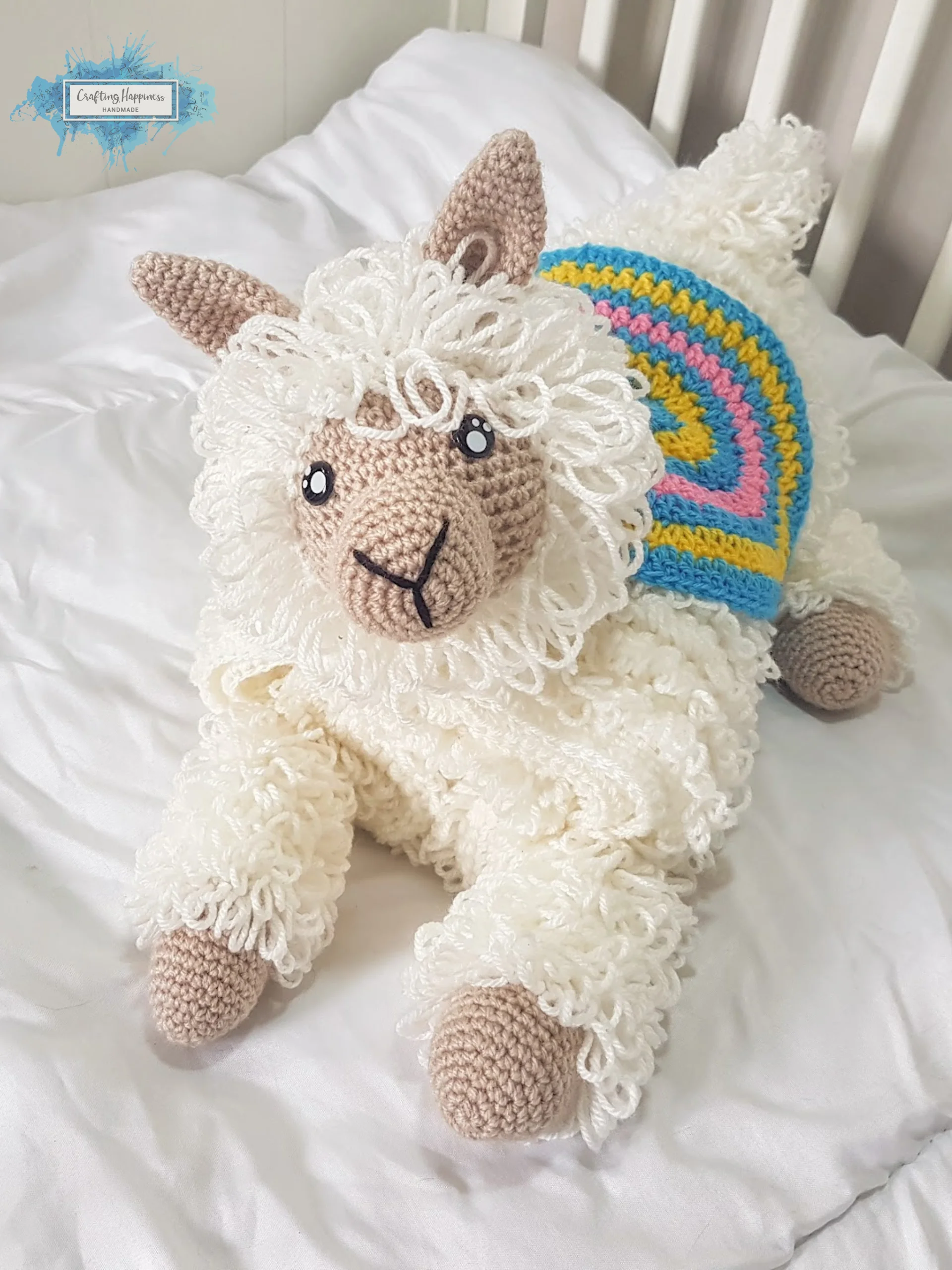 Llama Baby Blanket Crochet Pattern | 3in1 Stroller Toy (PDF Pattern) product image (2)
