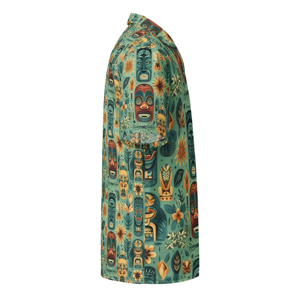 Tropical Tiki Mask Hawaiian Shirt product image (8)