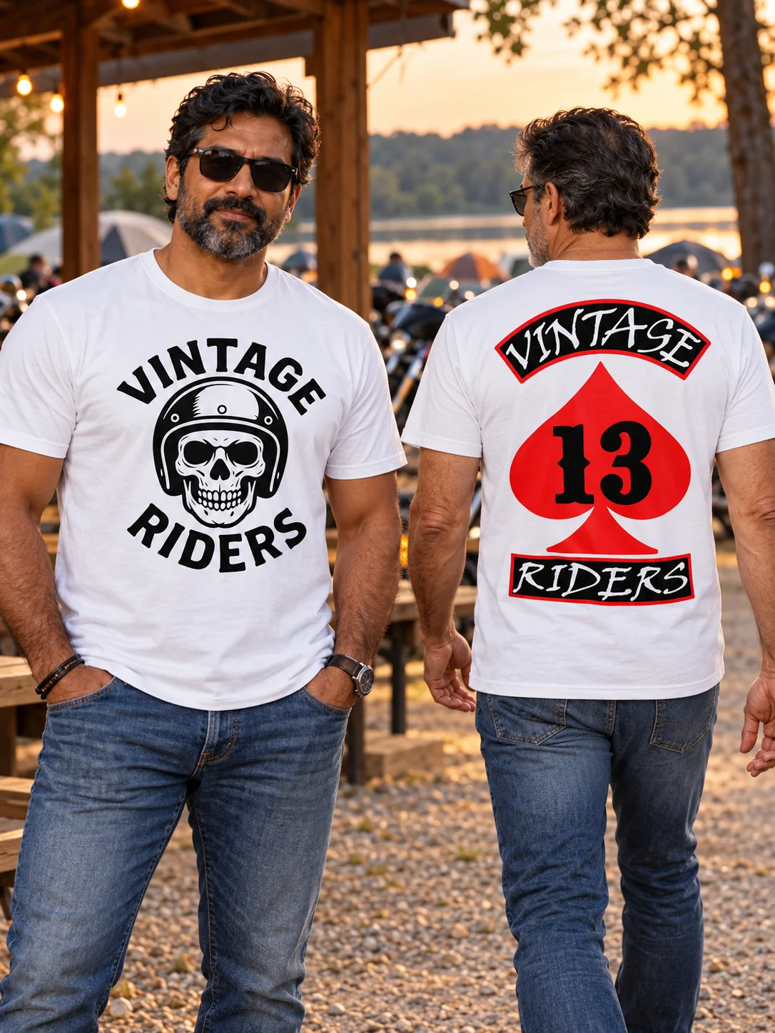 Death Stare + Vintage Riders 13 — Gildan Unisex Softstyle Tee product image (1)