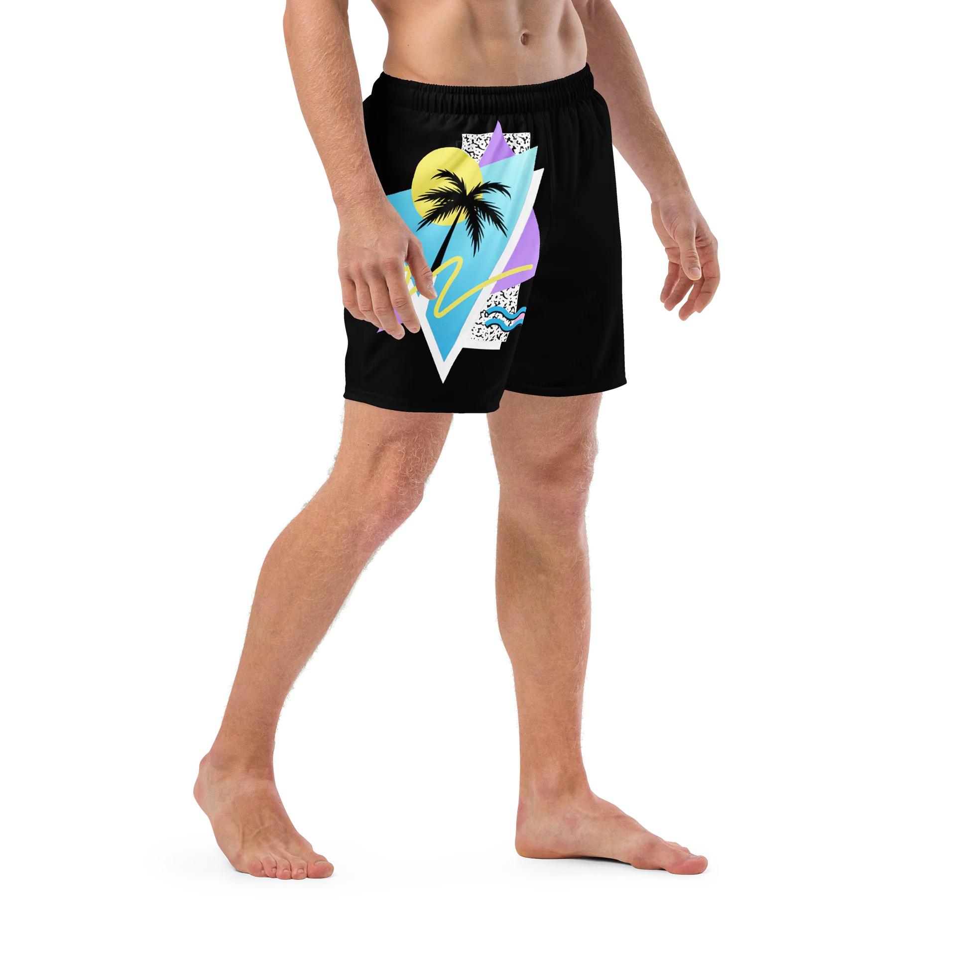 80s 90s PASTEL SURFBOARD SHORT SWIM TRUNKS product image (6)