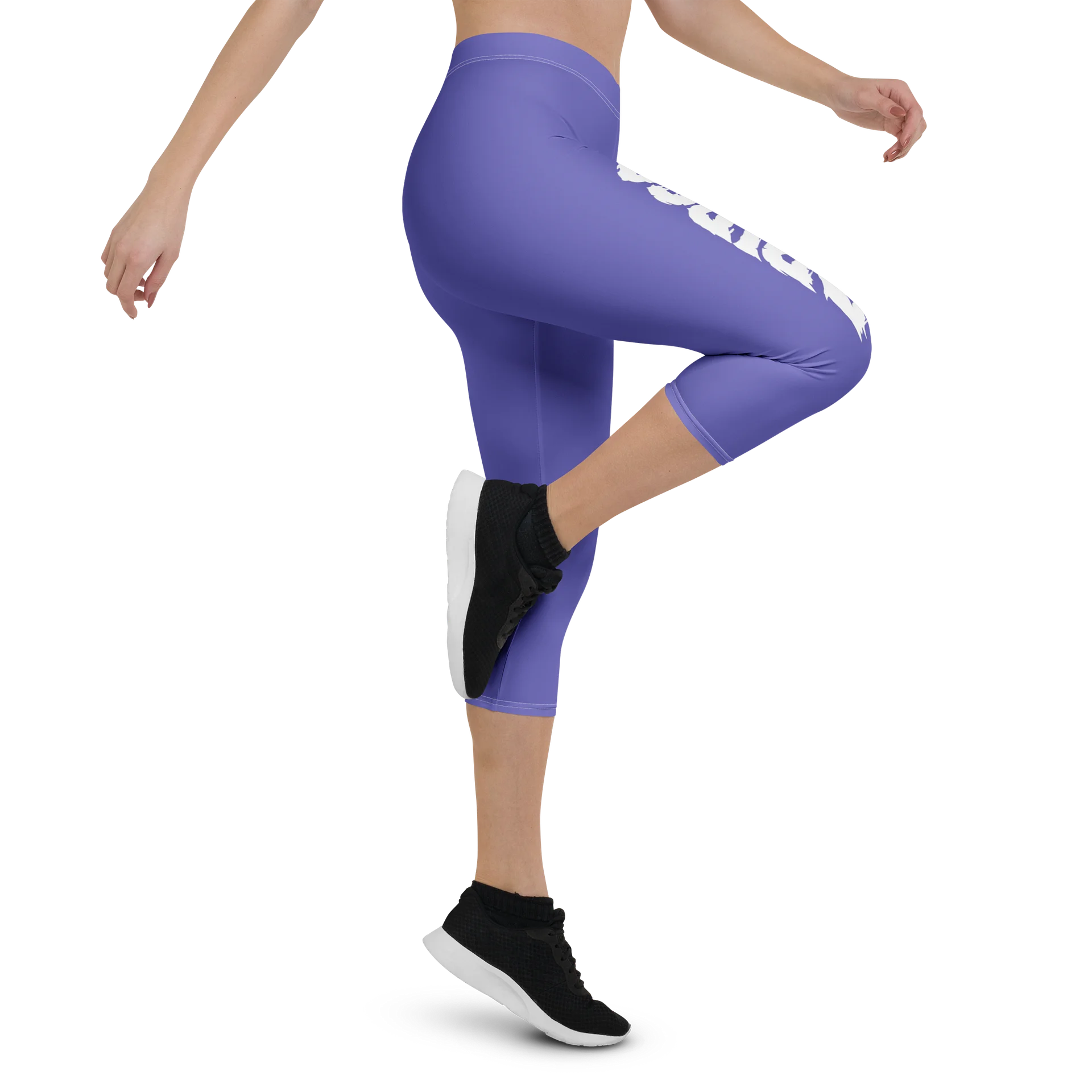Purple Stencil DRIPCO Capri Leggings product image (5)