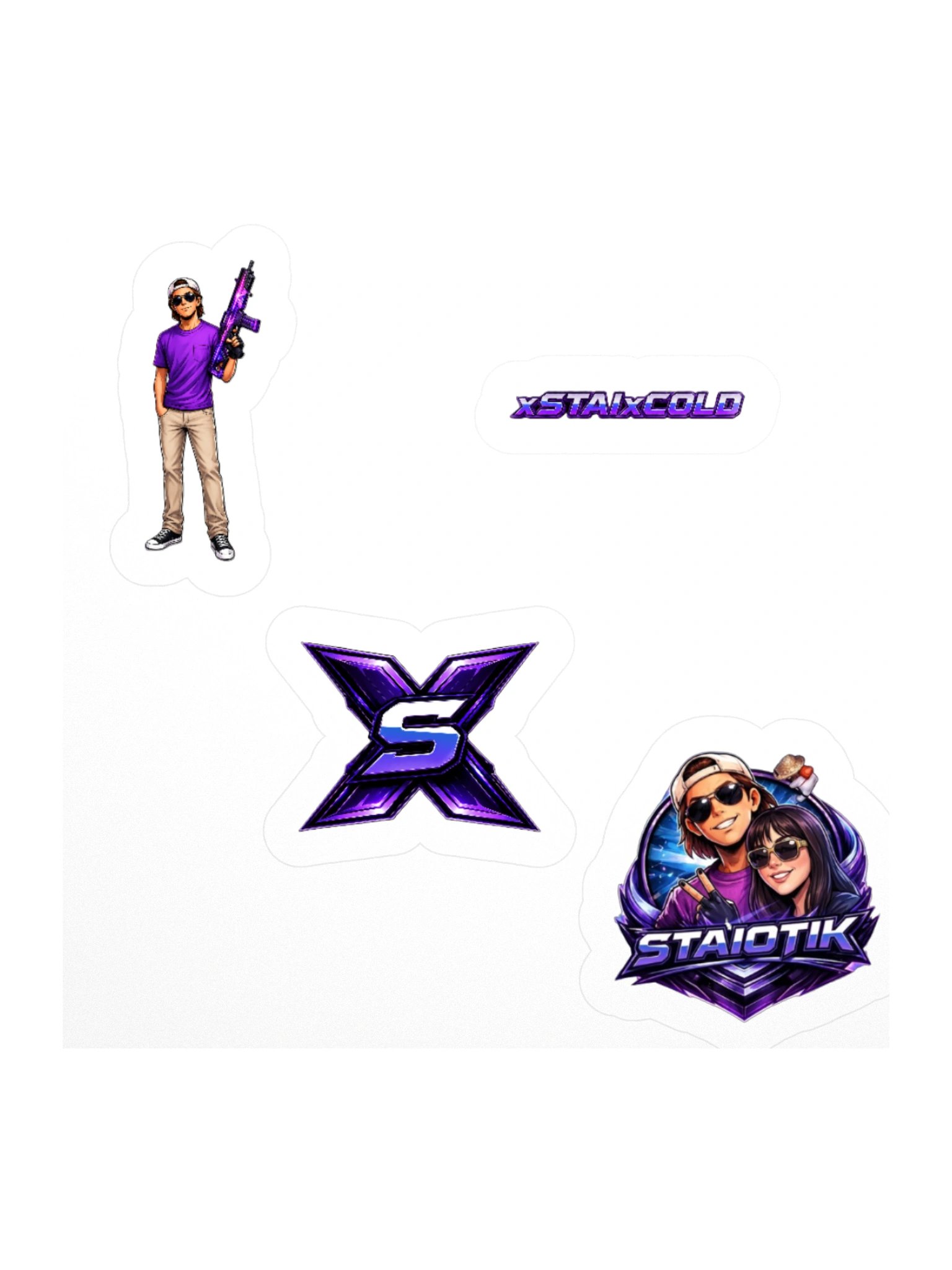 STAIOTIK Cyber Emblem Sticker Sheet product image (1)