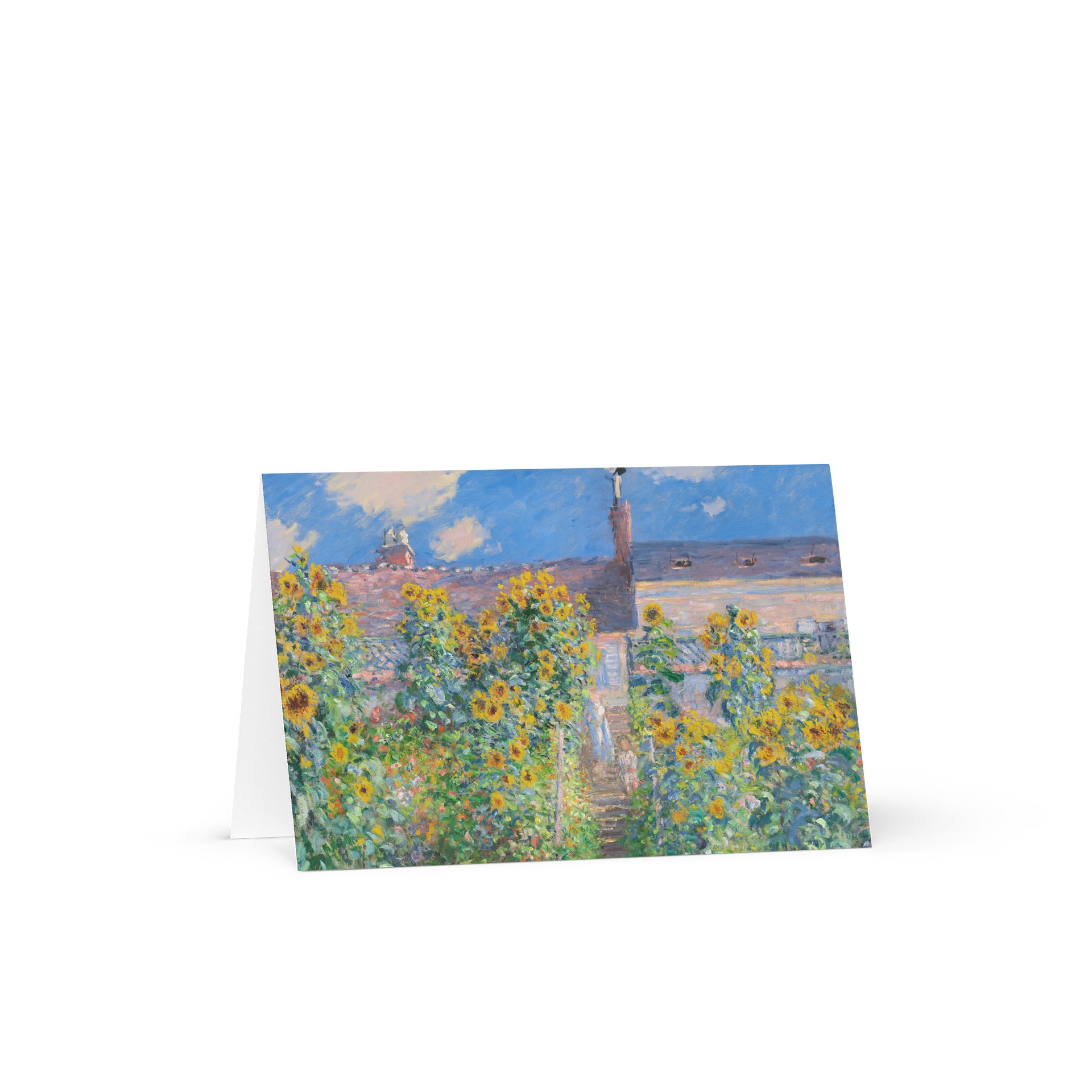 The Artist's Garden at Vétheuil Greeting Card product image (2)