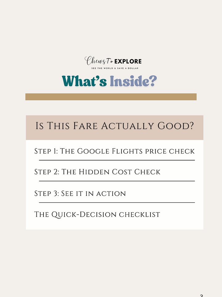 Is This Fare Actually Good? product image (2)