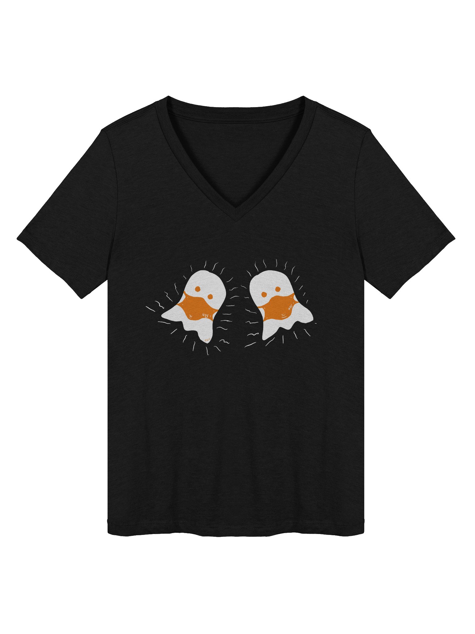 Boo! Masked duo v-neck tee product image (2)