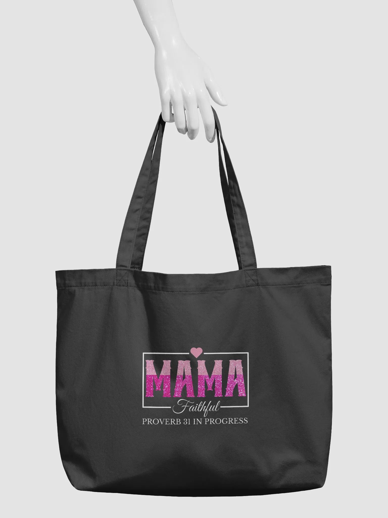 Proverb 31 In Progress, Faithful Mom Eco Tote Bag product image (4)