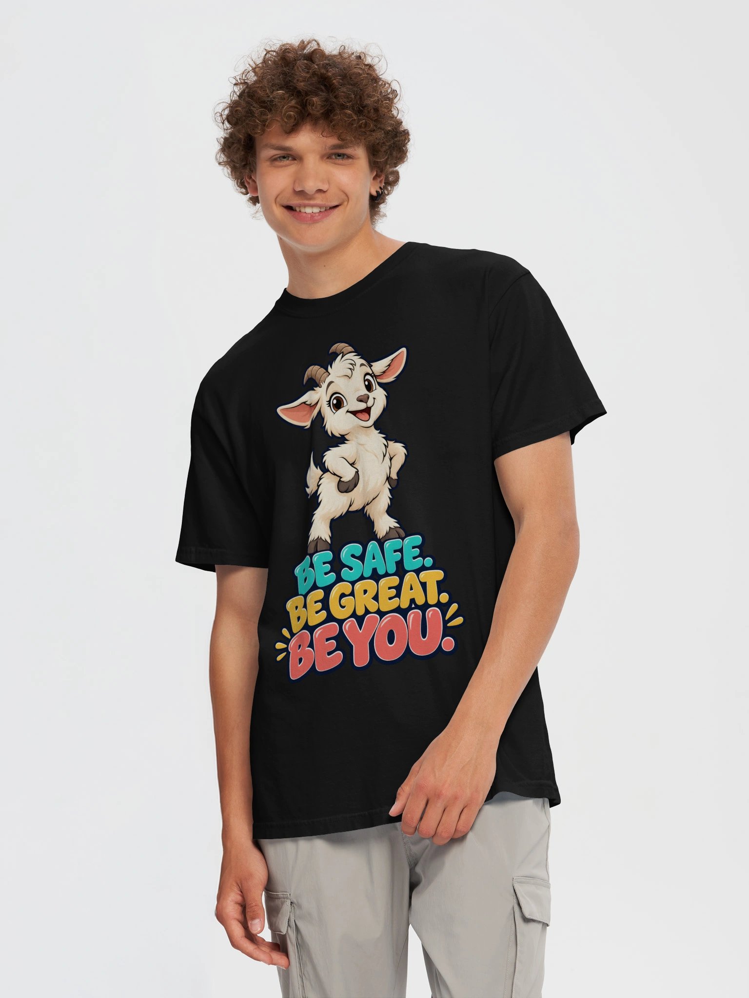 BSGBY Adult Goat Tee — Be Safe. Be Great. Be You. product image (1)