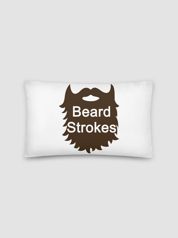 Beard Strokes Pillow - White product image (2)