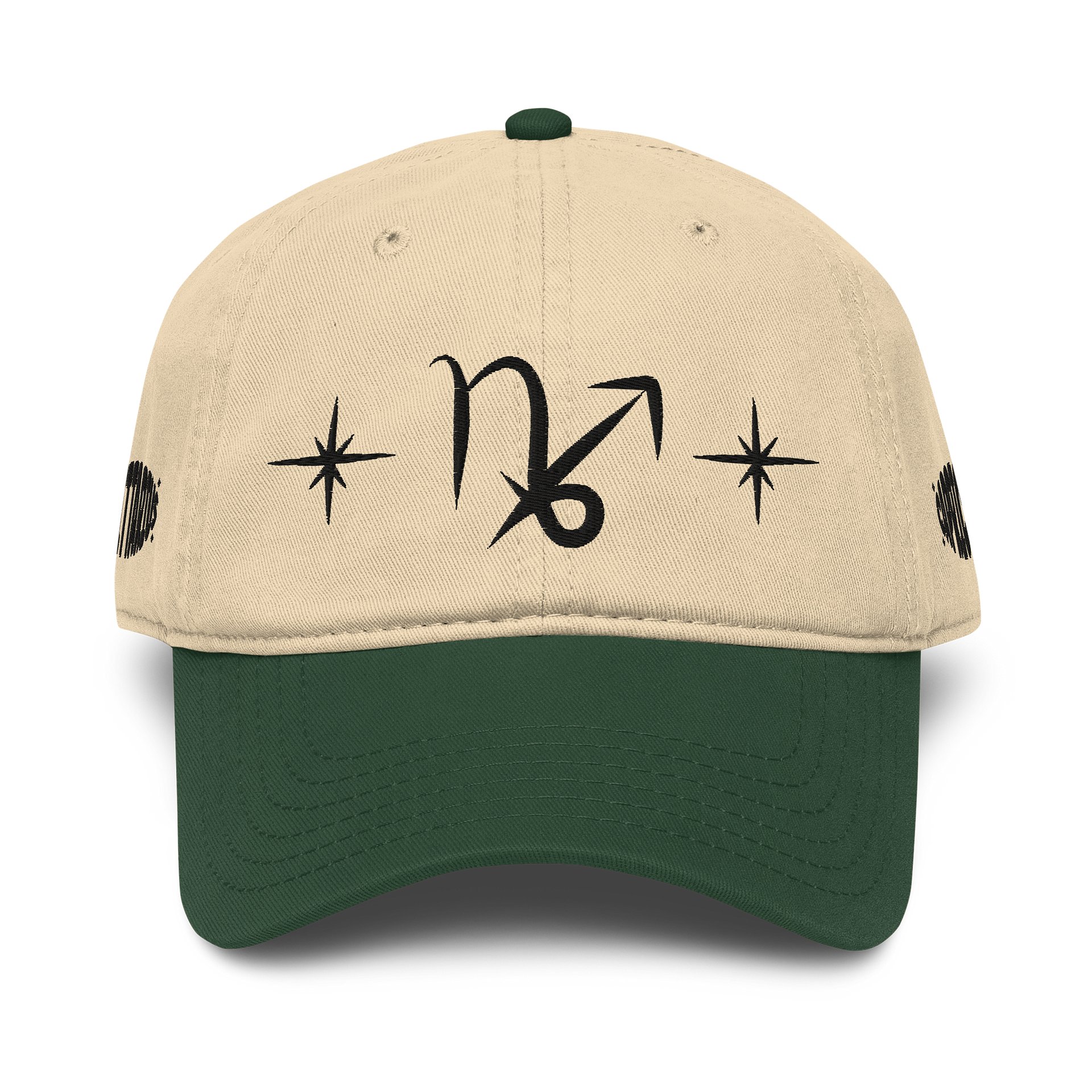 sagittarius capricorn cusp dad hat (black) product image (1)