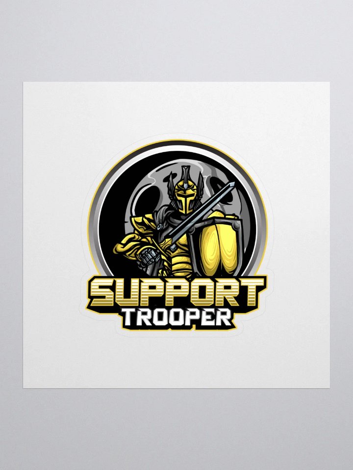 SupportTrooper – Heroic Armor Vinyl Sticker product image (1)