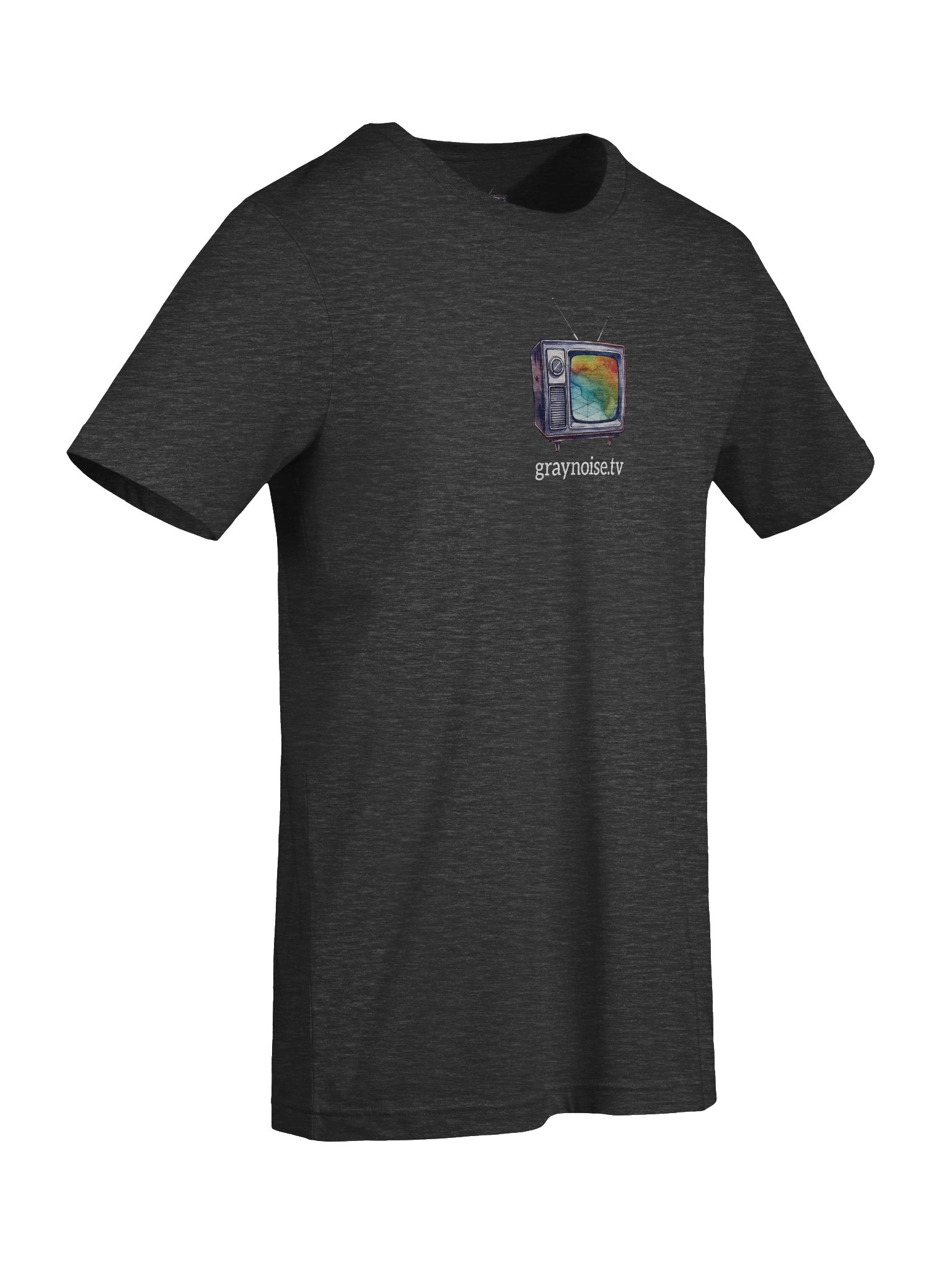 Graynoise Color Grid TV Logo Heather Unisex Tee - Bella+Canvas Supersoft product image (73)