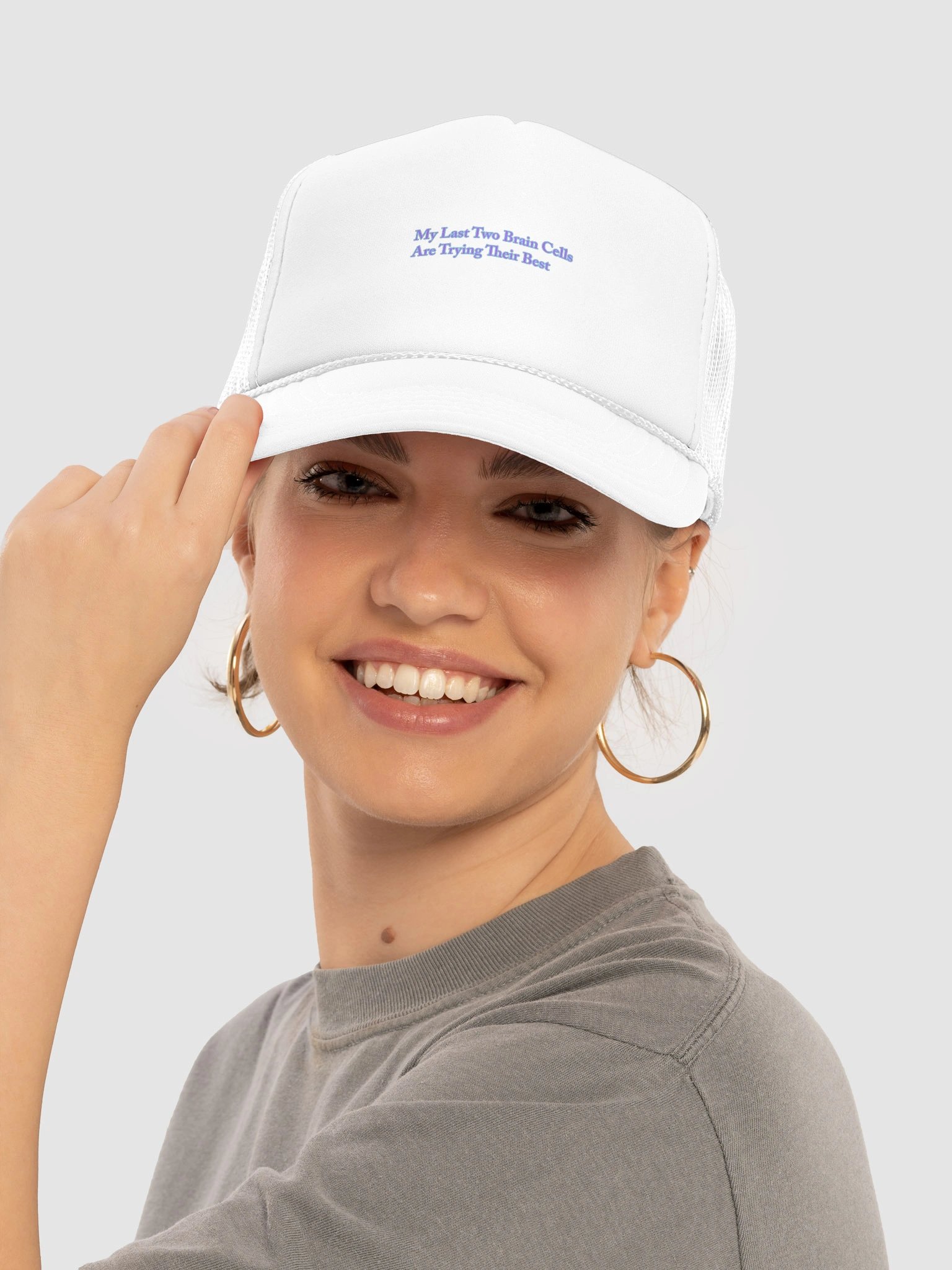 My Last Two Brain Cells Are Trying Their Best Foam Trucker Hat product image (5)
