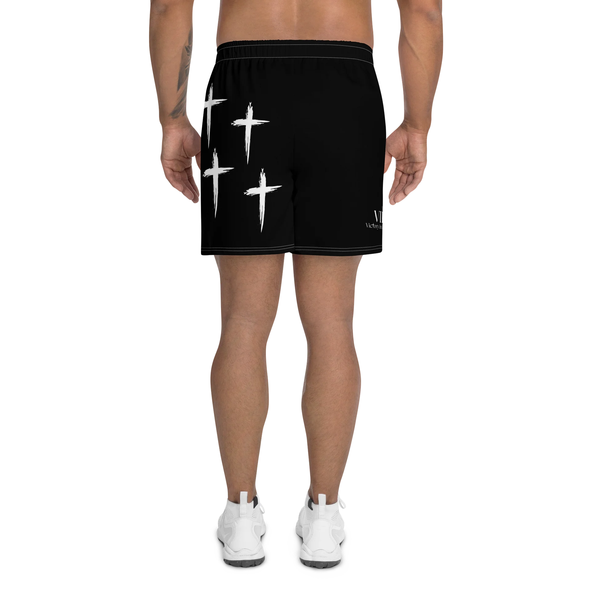 VIP Victory in Prayer Cross Athletic Shorts product image (4)