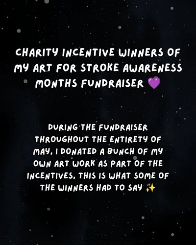The perks of being an artist, you get to donate some really cool incentives to your own fundraiser! Loved hearing the feedbac...