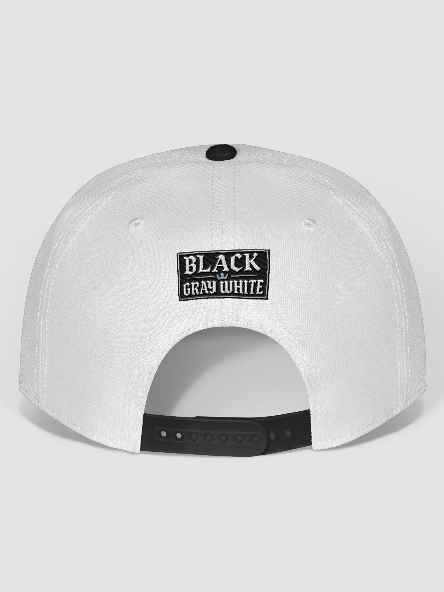 Crowned Monochrome Snapback Cap product image (4)