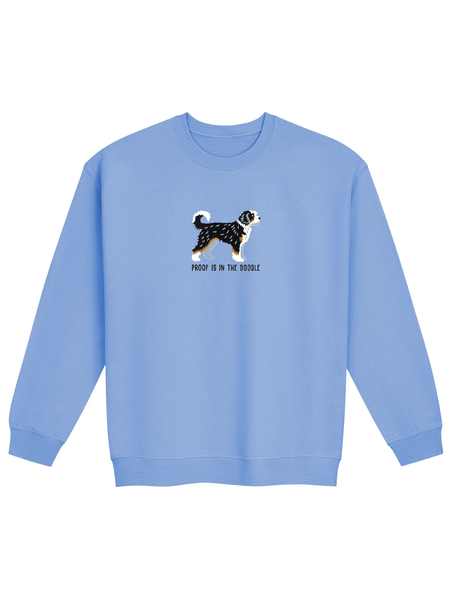 Proof Is in the Doodle Sweatshirt (Embroidered) of a Bernedoodle product image (4)