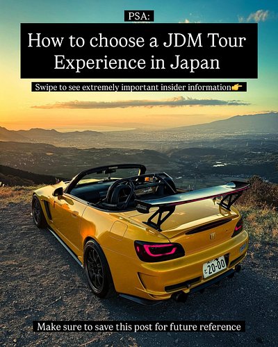I hope this post helps you figure out who is the best provider for your JDM Tour or JDM Experience in Japan.

DM me JDMX if y...