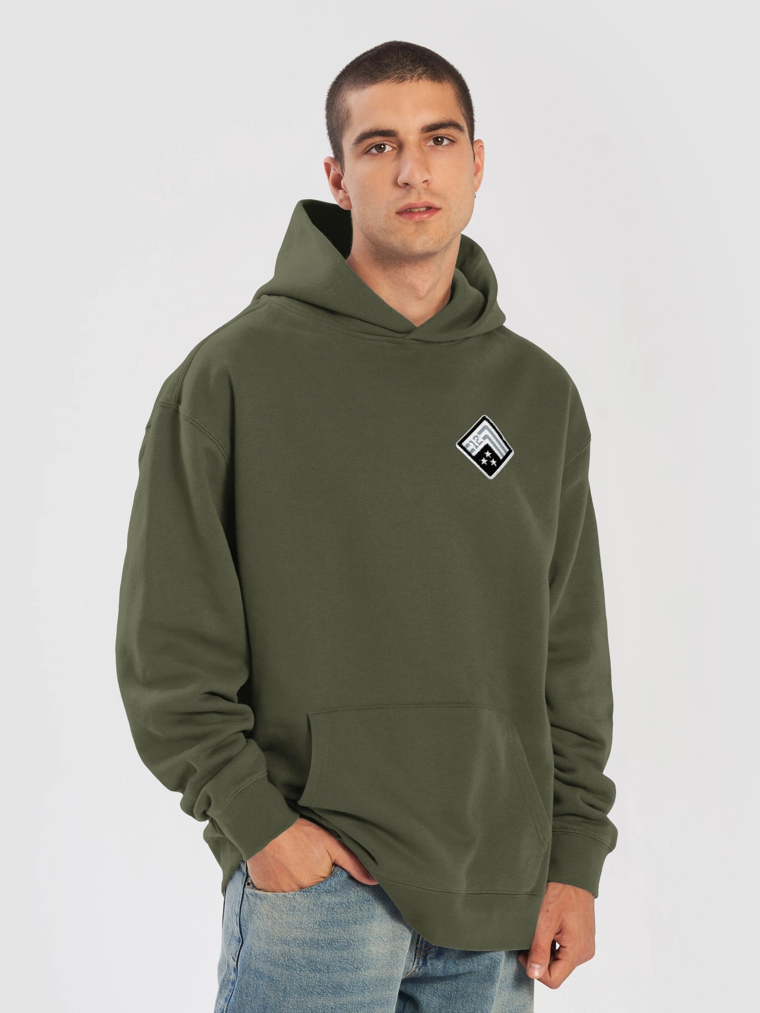 Schwarber’s Neighborhood Heroes Premium Hoodie (BREAST LOGO) product image (7)