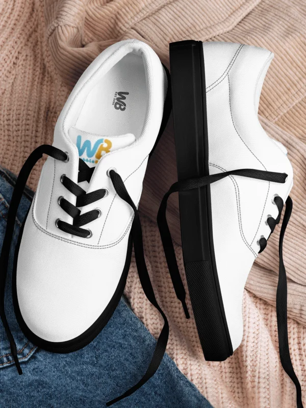 'WB' Men's Lace-Up Canvas Shoes product image (1)