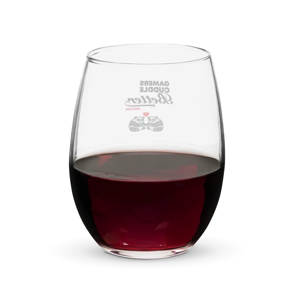 Gamers Cuddle Better Wine Glass product image (6)