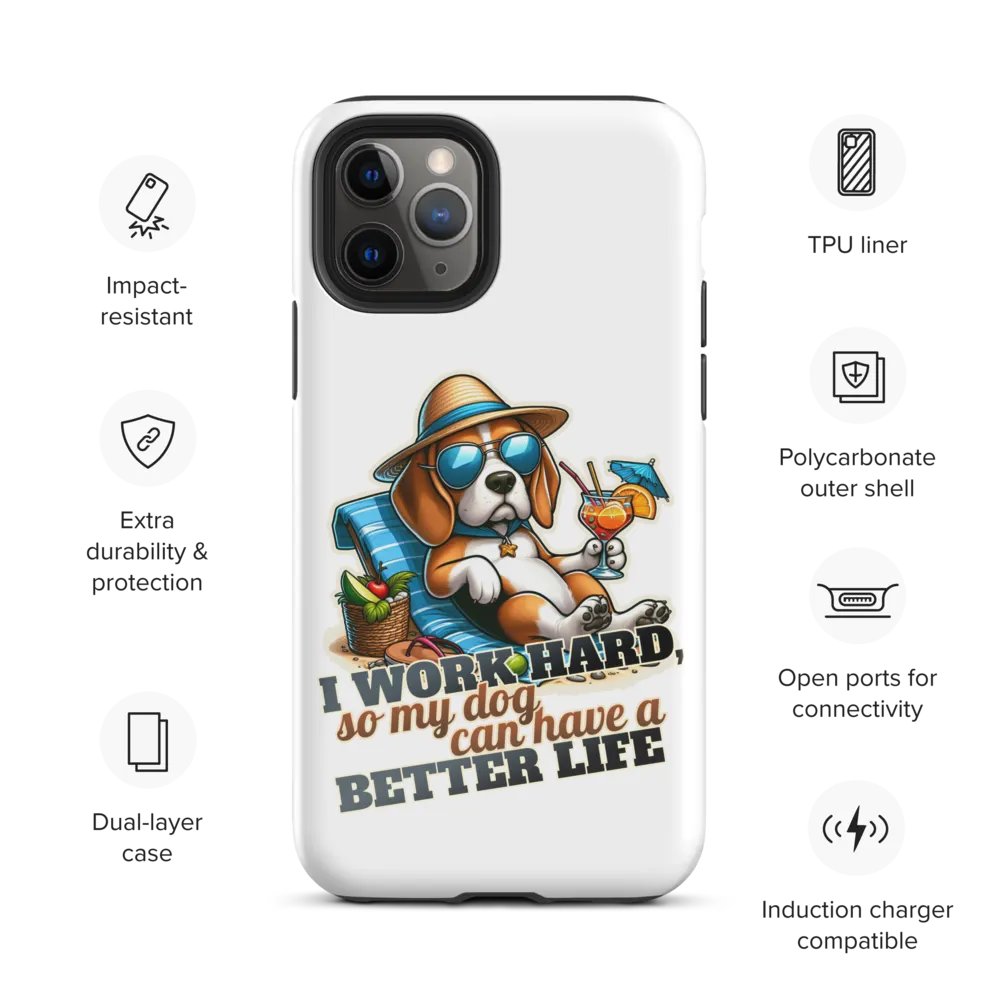 Work Hard - Beagle Beach - Tough Case for iPhone® product image (28)