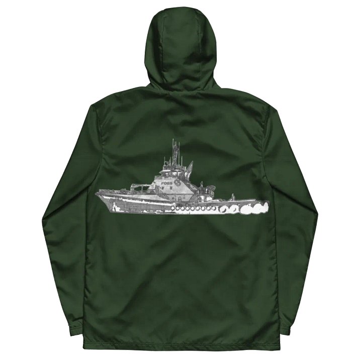 Foss Tugboat Sketch Windbreaker product image (1)
