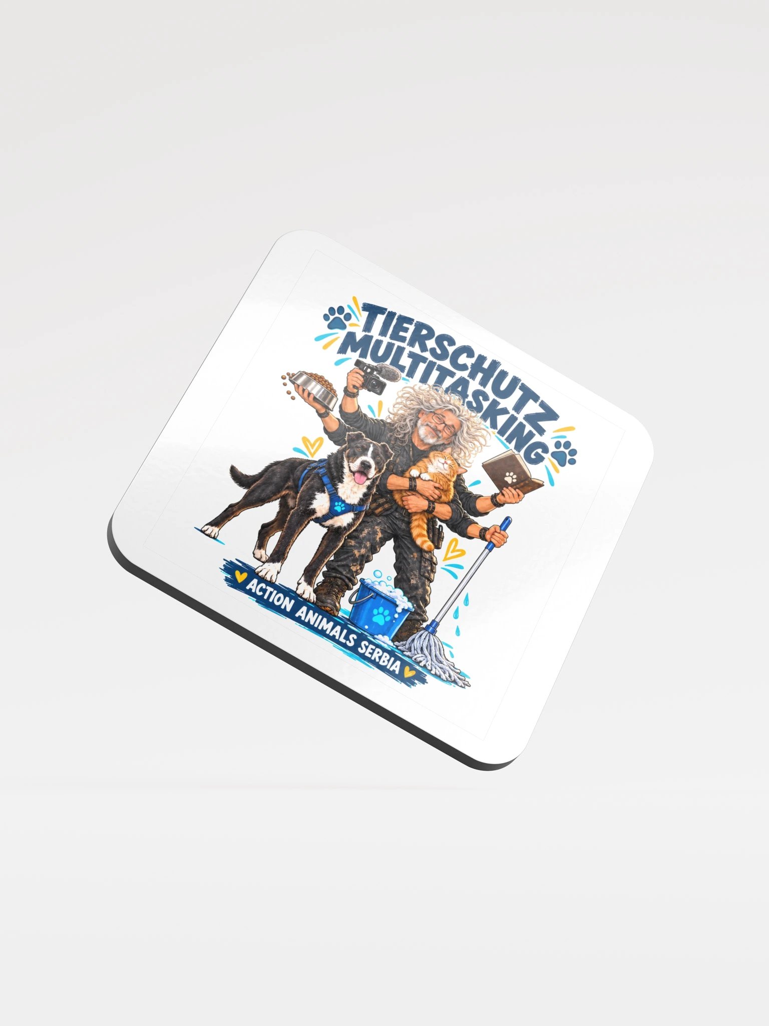 AAS · Tierschutz Multitasking – Korkuntersetzer product image (1)