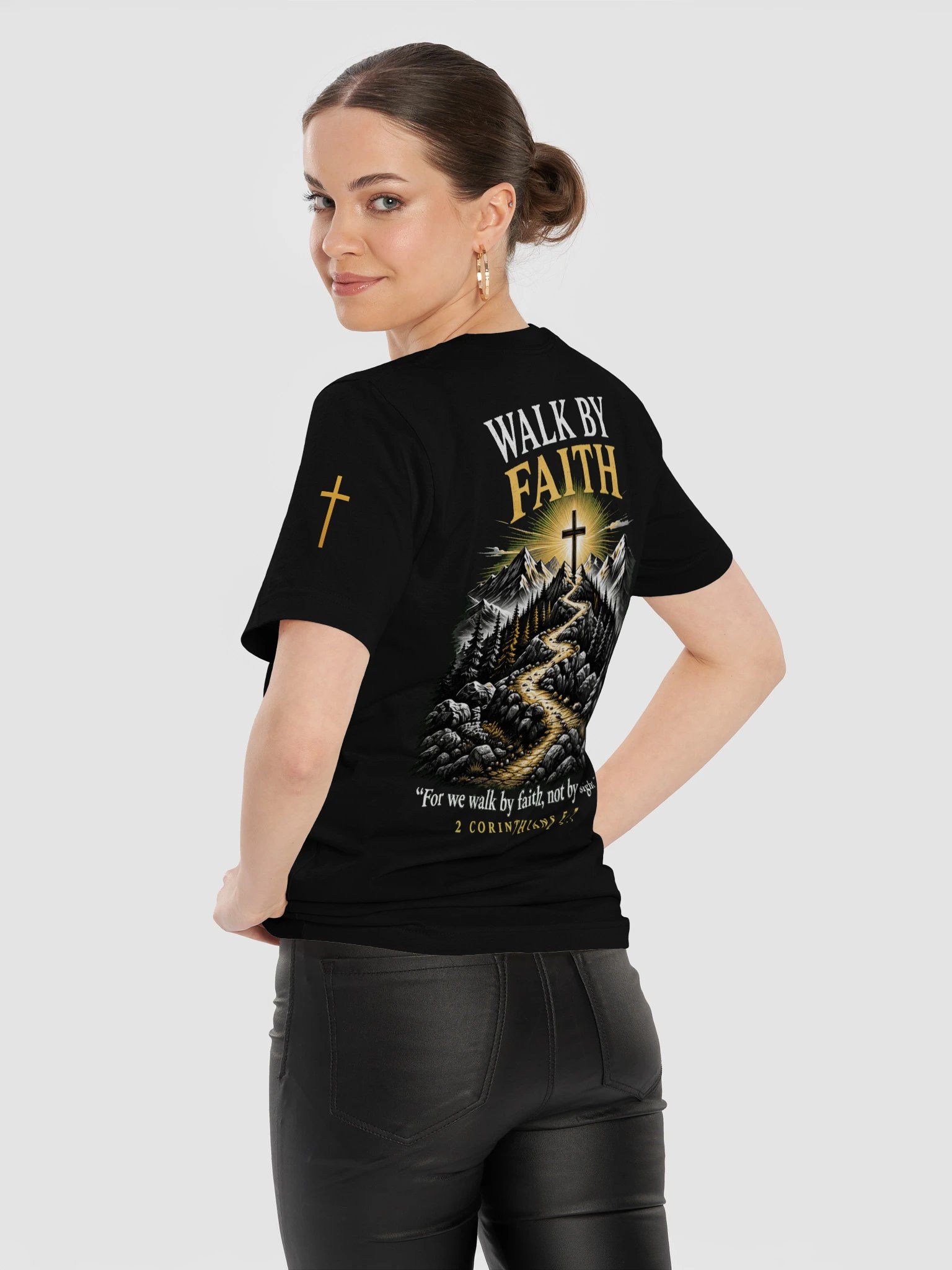 Walk by Faith — 2 Corinthians 5:7 T-Shirt product image (12)