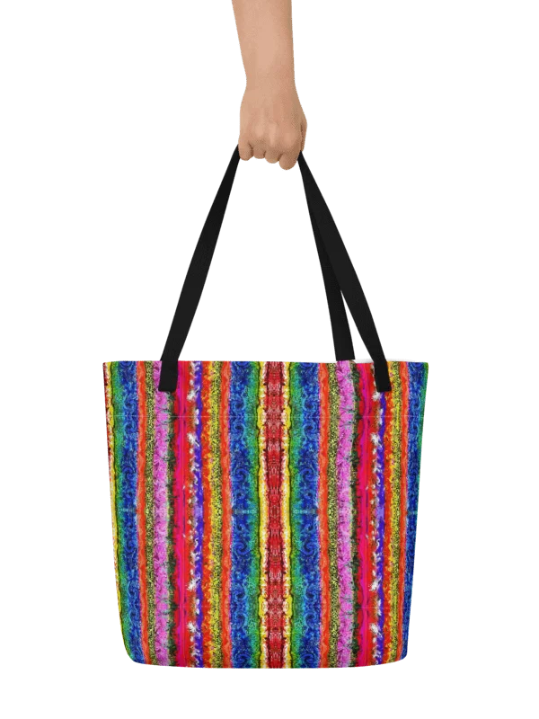 Boho colorful Stripes Tote Bag product image (1)