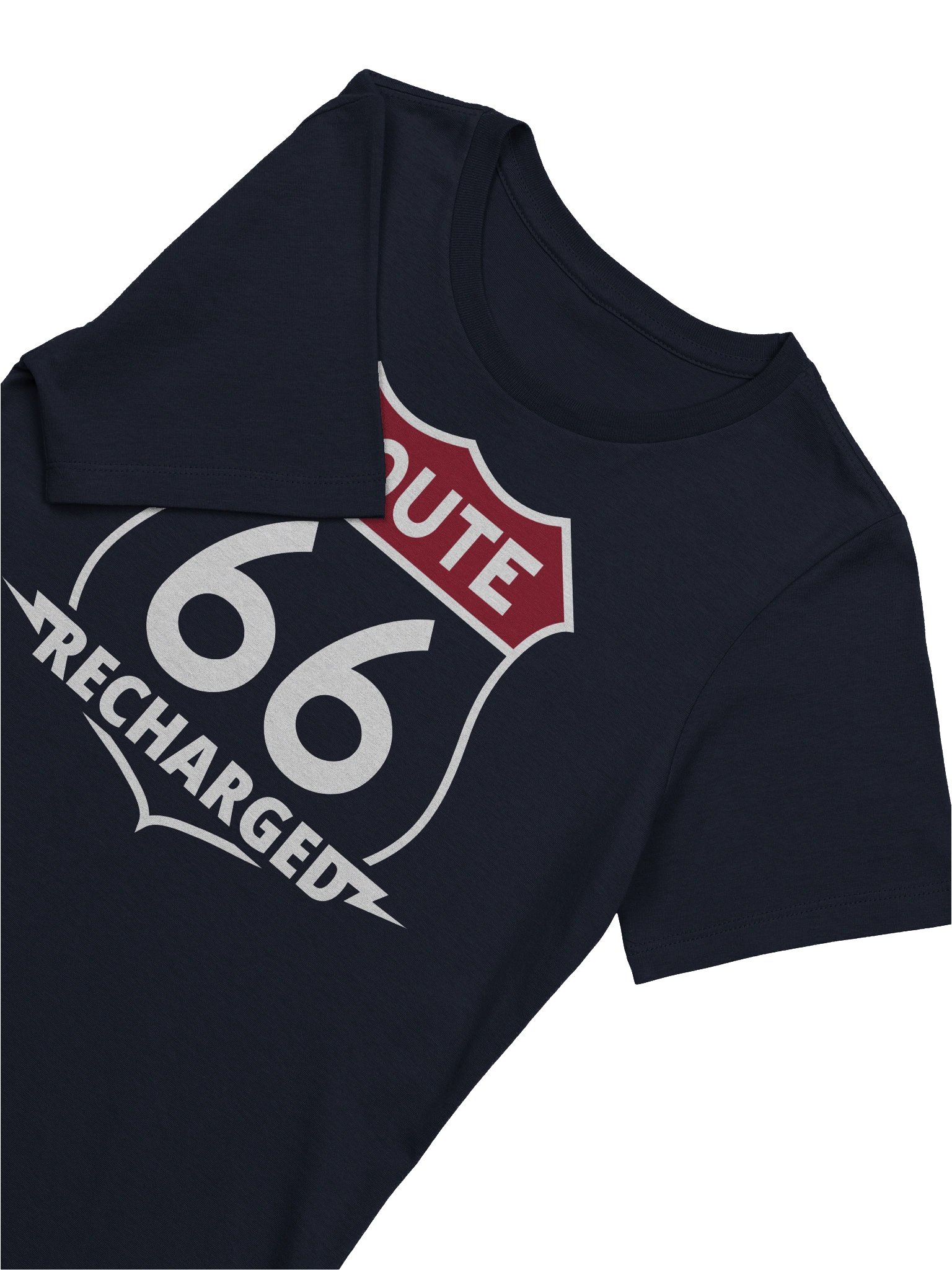 Route 66 Recharged Colored Shield Red on Blue (Womens) product image (5)
