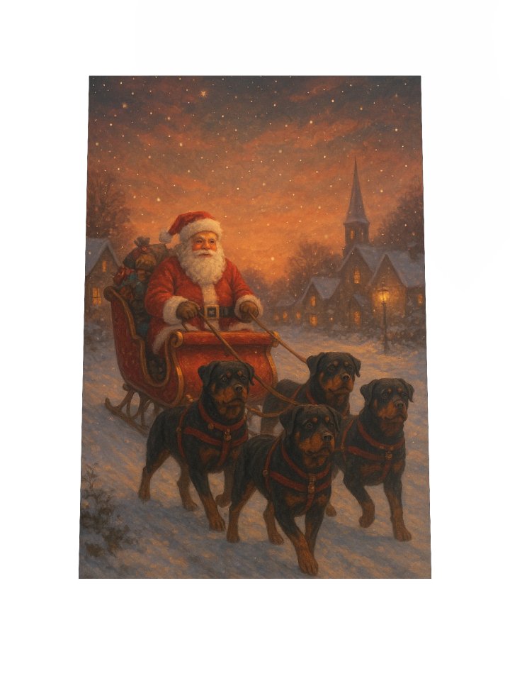 Rottweiler's Christmas Eve Poster product image (2)