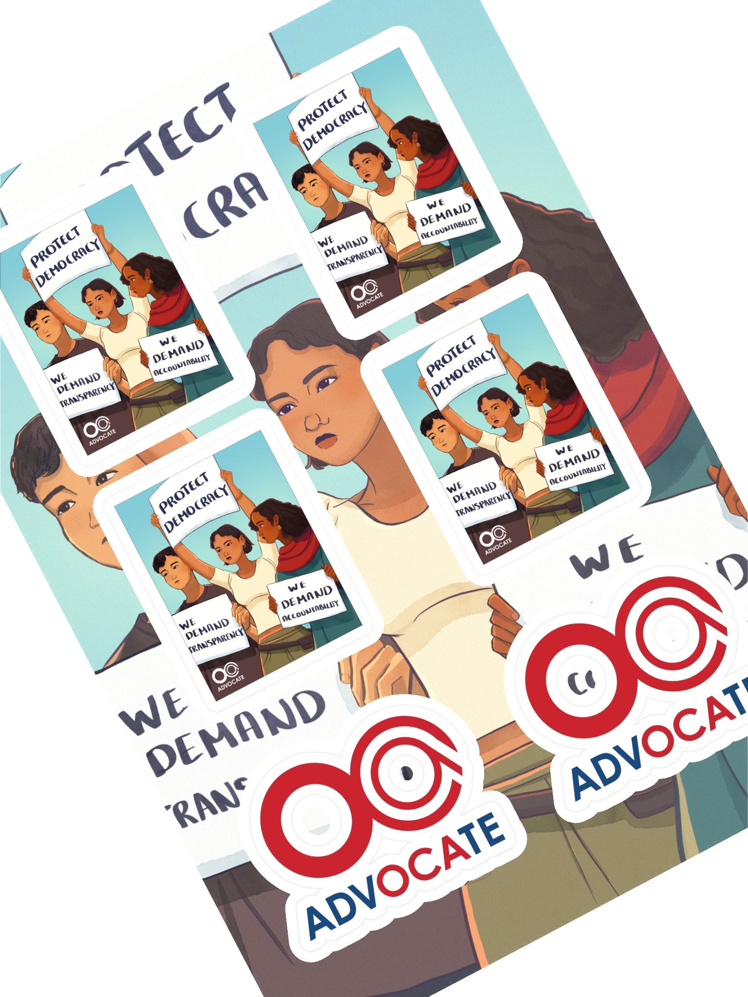 Protect Democracy Sticker Sheet product image (2)