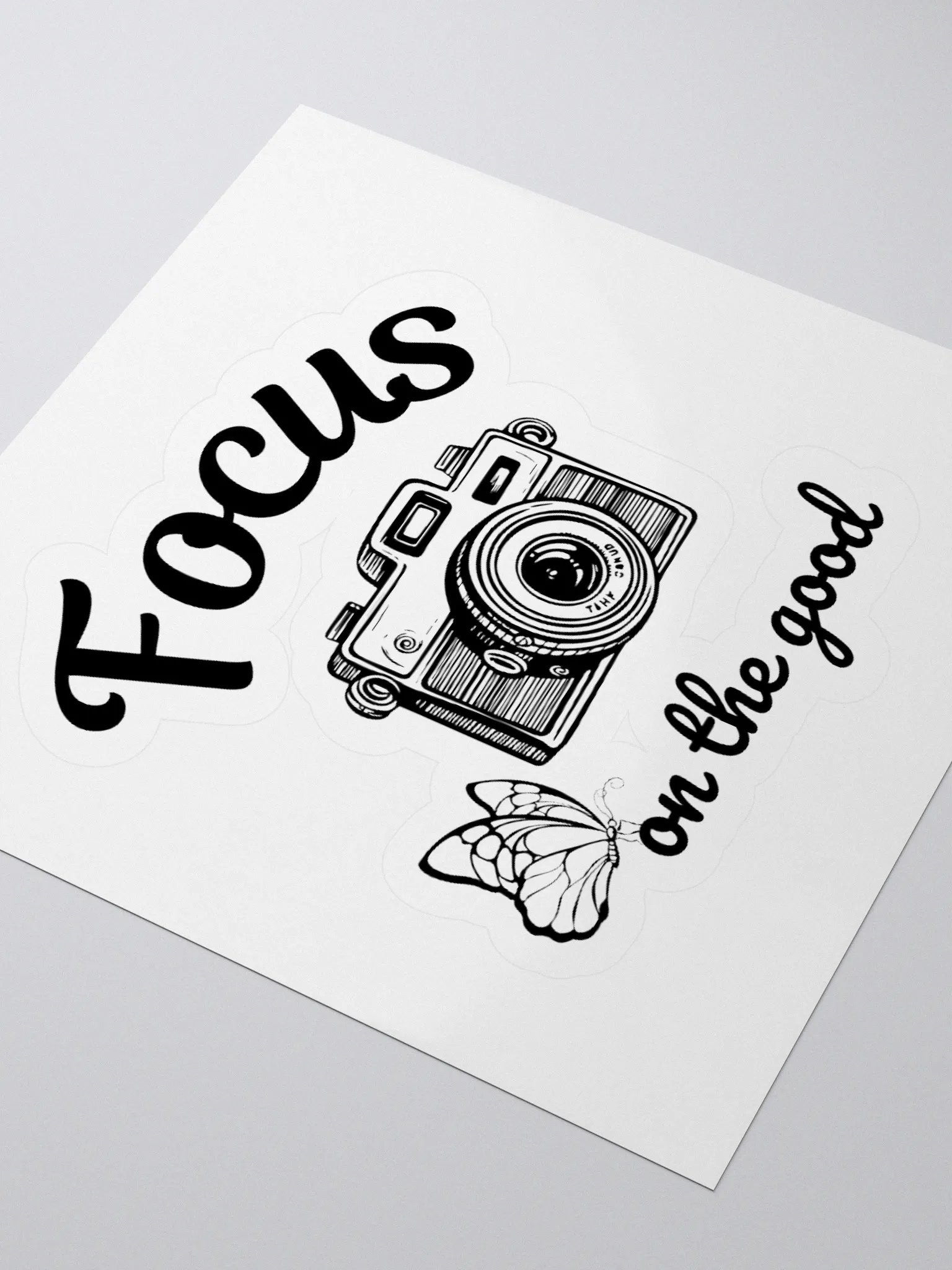 Focus on the Good — Inspirational Kiss-Cut Vinyl Sticker product image (3)