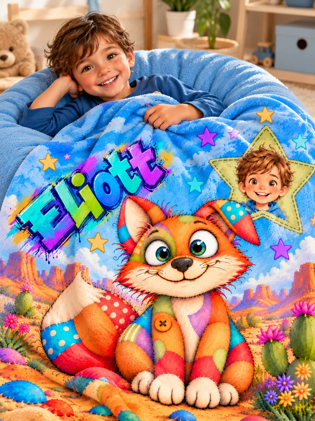 PICO LE PETIT RENARD : PLAID PERSONNALISABLE product image (2)