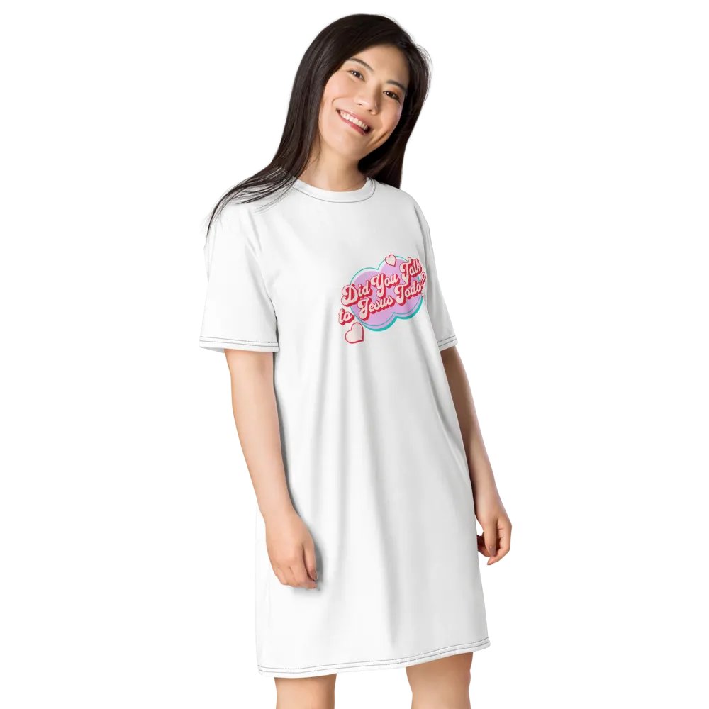 "Did You Talk To Jesus Today?" T-Shirt Dress product image (4)
