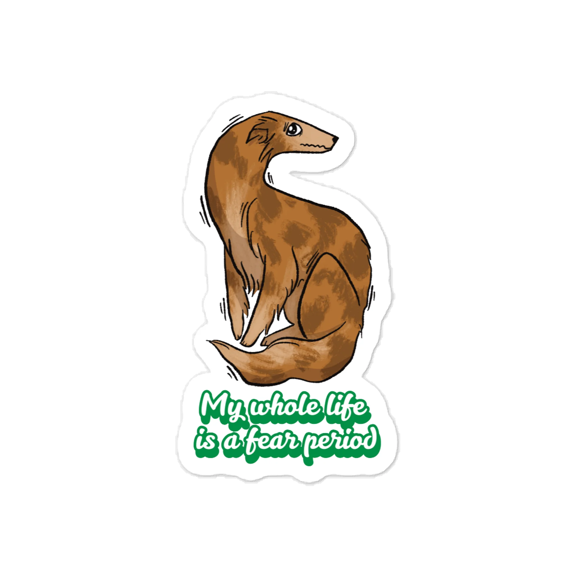 Fear Period Sticker - Dorito Brindle product image (1)