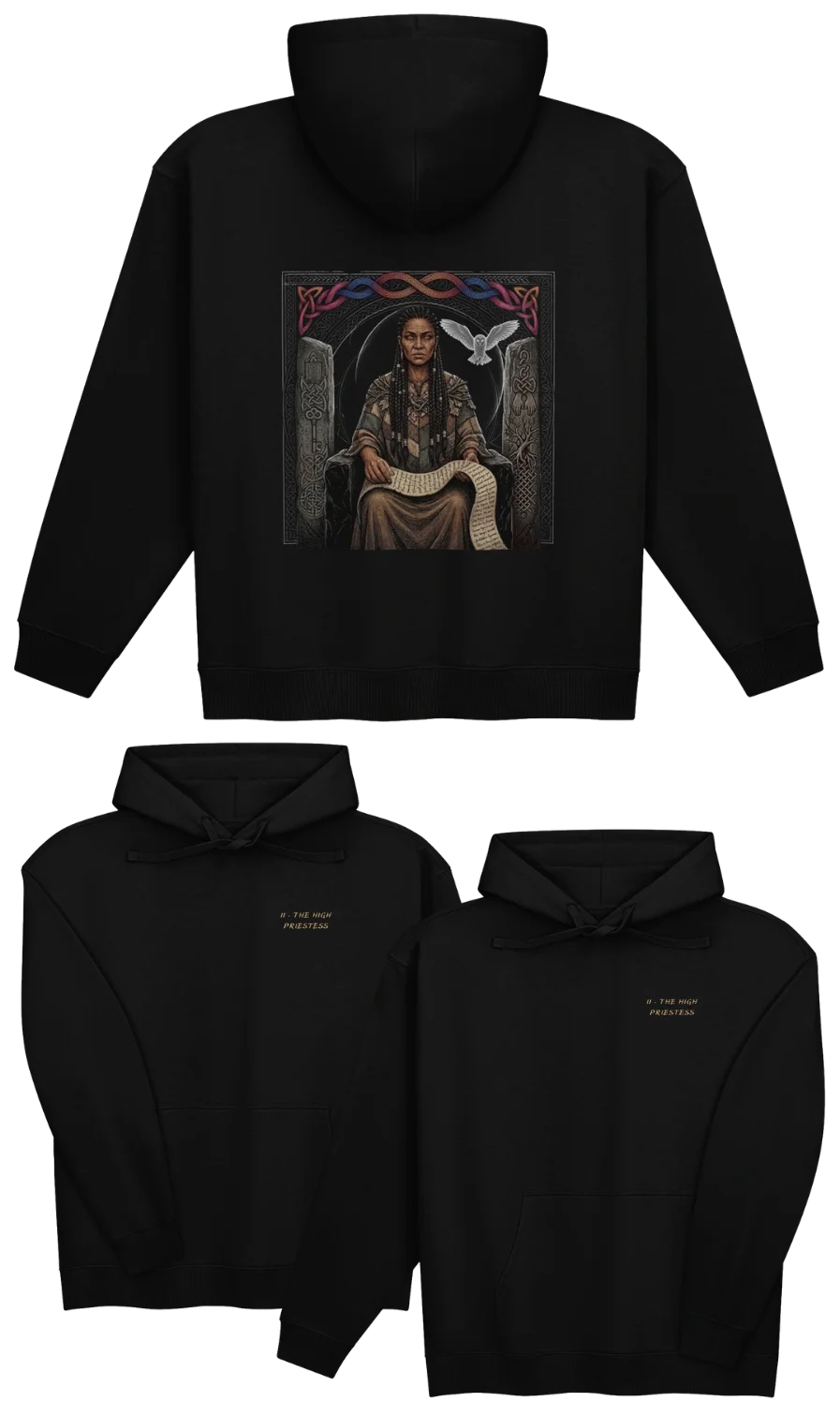 II - THE HIGH PRIESTESS Organic Hoodie product image (4)