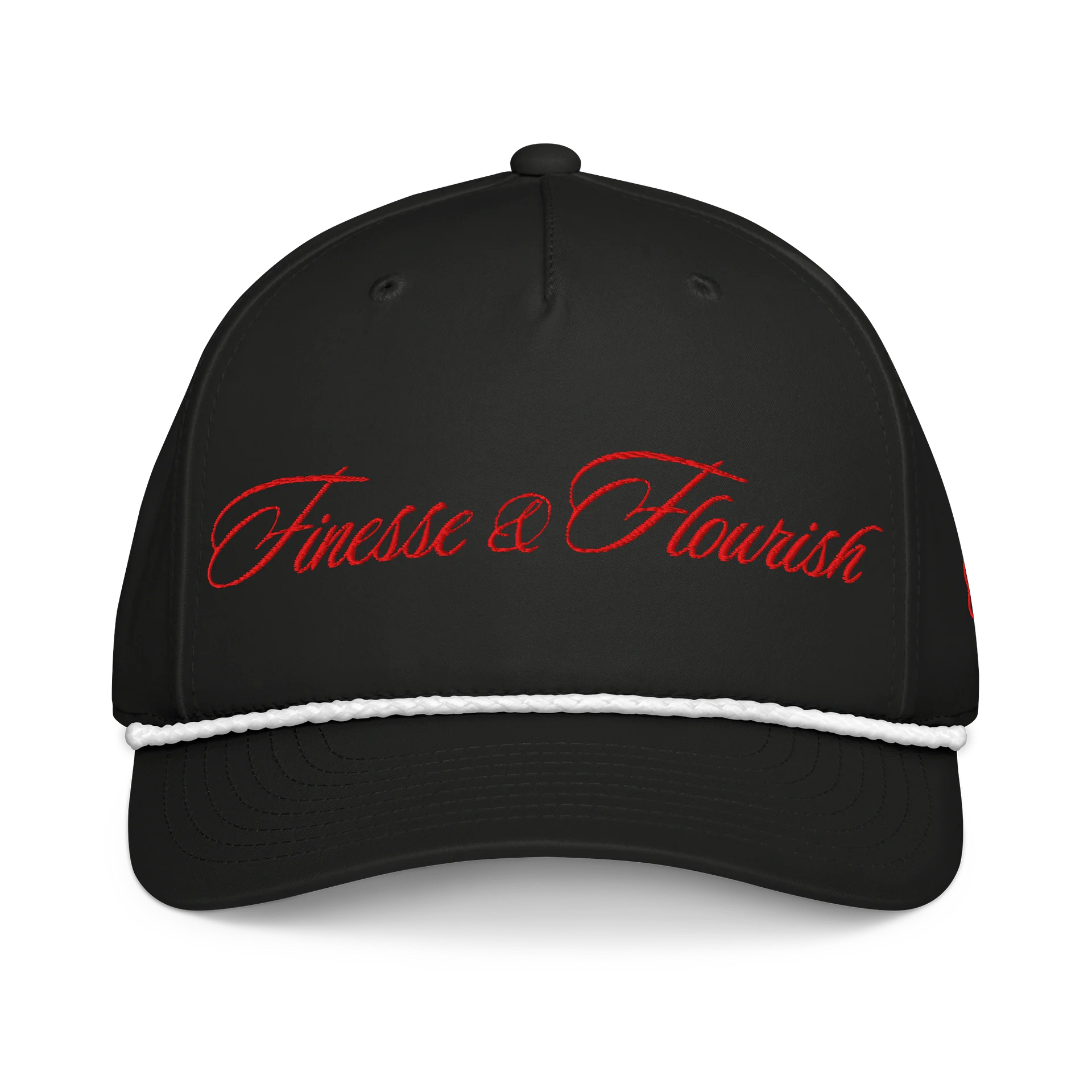 F&F Script Five-Panel Classic Rope Cap (RED) product image (1)